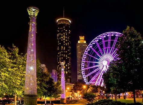 Downtown atlanta skyview - Skyview: Atlanta’s Ferris Wheel. Our new ferris wheel has really got Atlantans excited of late. Located downtown in the Luckie-Marietta area, The wheel is almost 20 stories high with 42 gondolas that are able to hold up to 6 people. Cost is about $15 for adults and just over $9 for children.